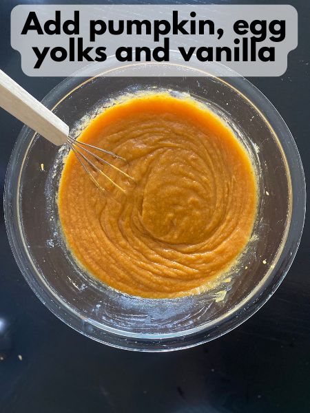 all mixed wet ingredients pumpkin Nutella blondies