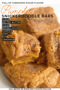 pumpkin snickerdoodle bars pin