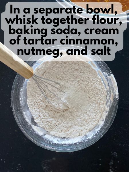 dry ingredients whisked together