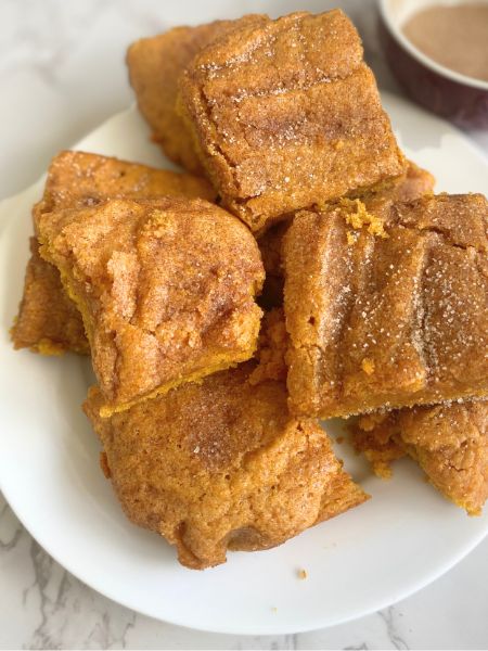 pumpkin snickerdoodle bars