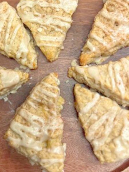 vegan apple cinnamon scones