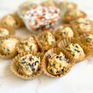 Halloween cookie dough balls