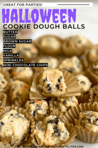 Halloween cookie dough balls pin