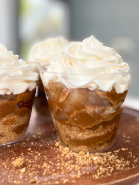 apple pie dulce de leche parfaits