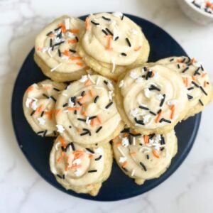 frosted Halloween cookies