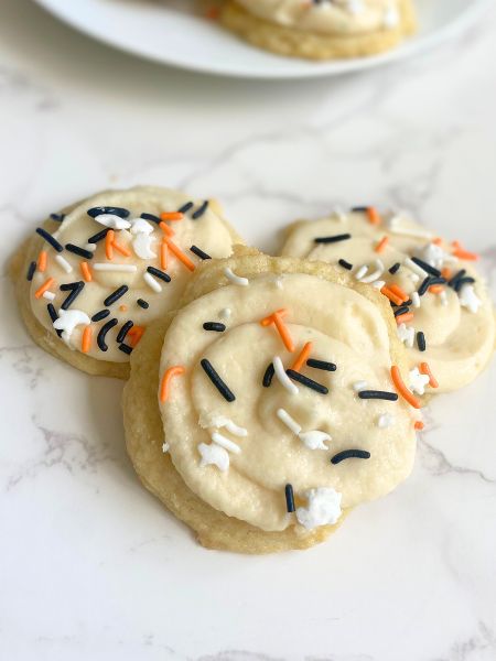 frosted Halloween cookies