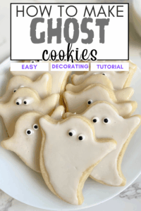 ghost cutout cookies pin