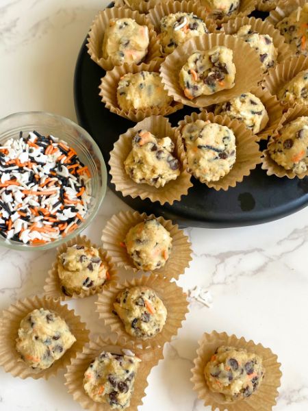 Halloween cookie dough balls