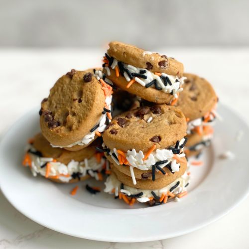 halloween sprinkle sandwich cookies