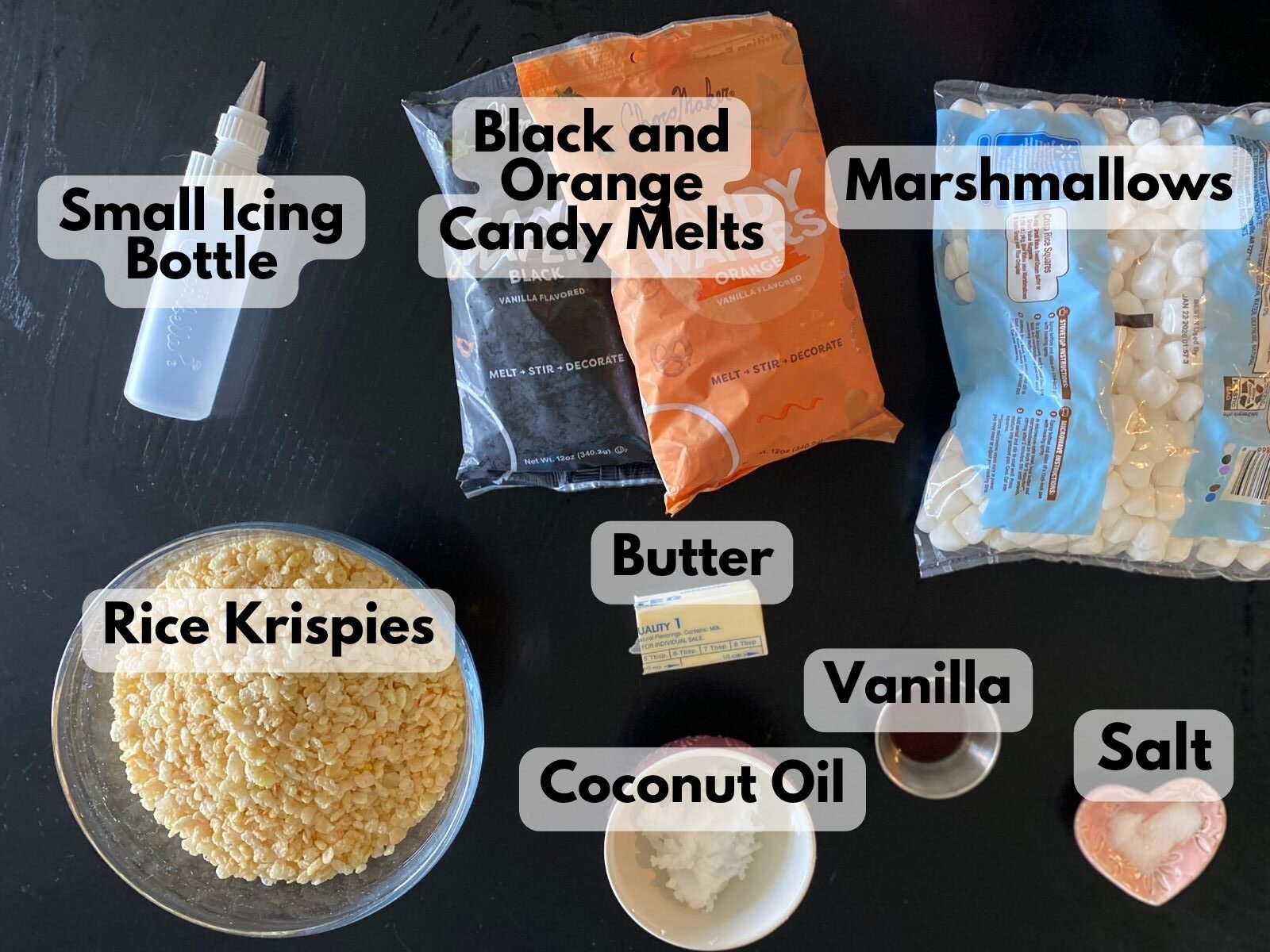 jack o lantern rice krispie treats ingredients