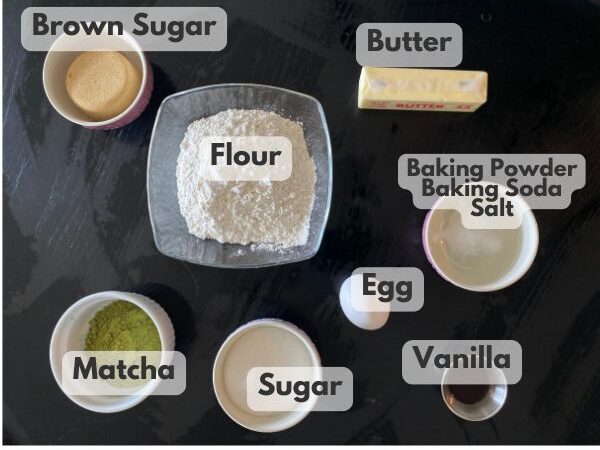 matcha cookies ingredients