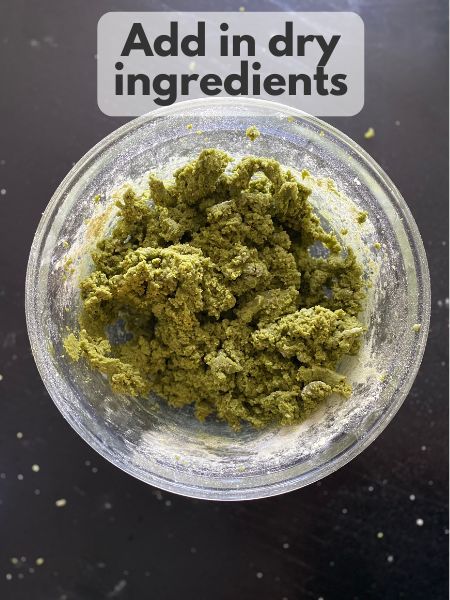 matcha cookie dough base