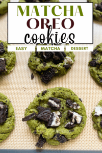 matcha oreo cookies pin