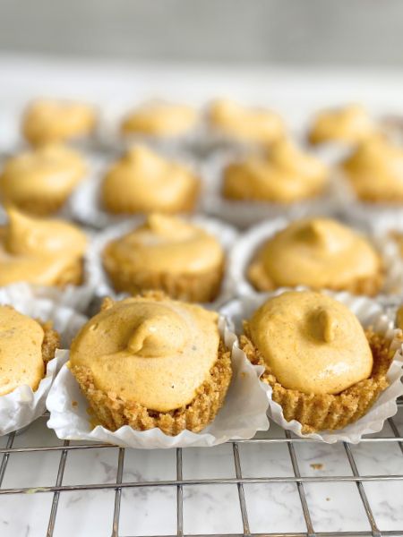 pumpkin cheesecake bites