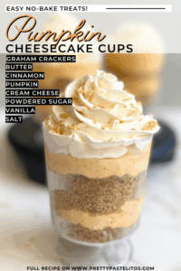 pumpkin cheesecake cups pin