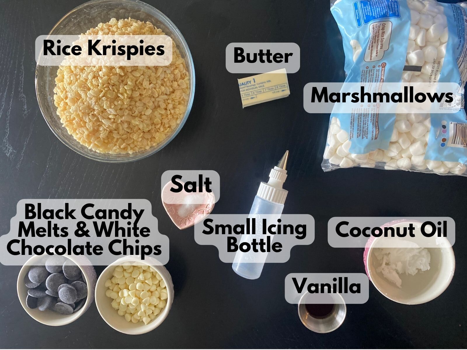 spider web rice krispie treats ingredients