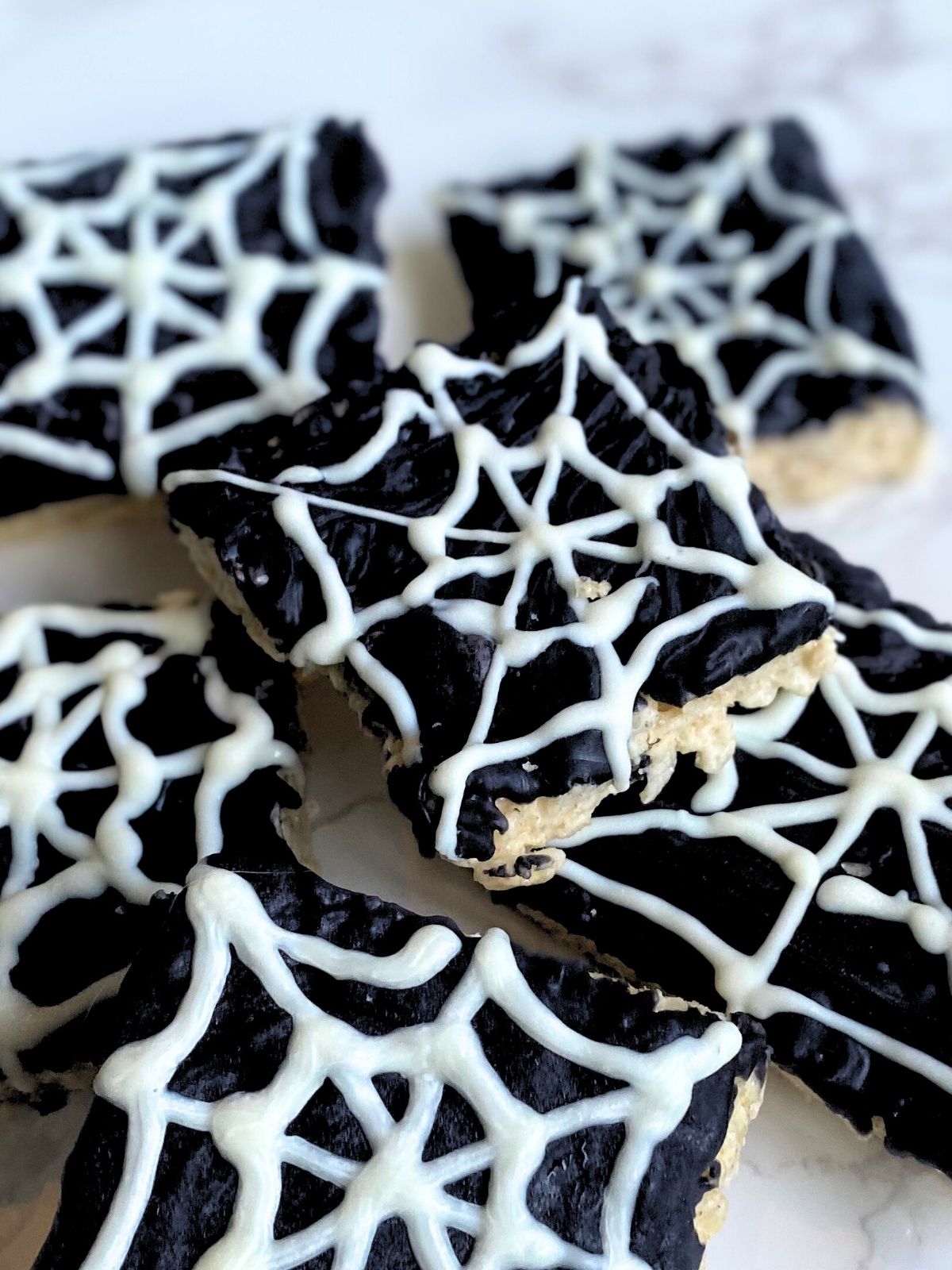 spider web rice krispie treats