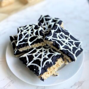 spider web rice krispie treats