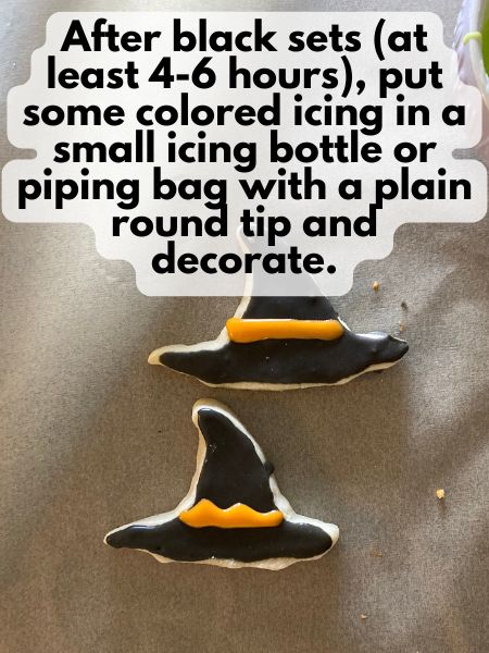 decorated hat cookies