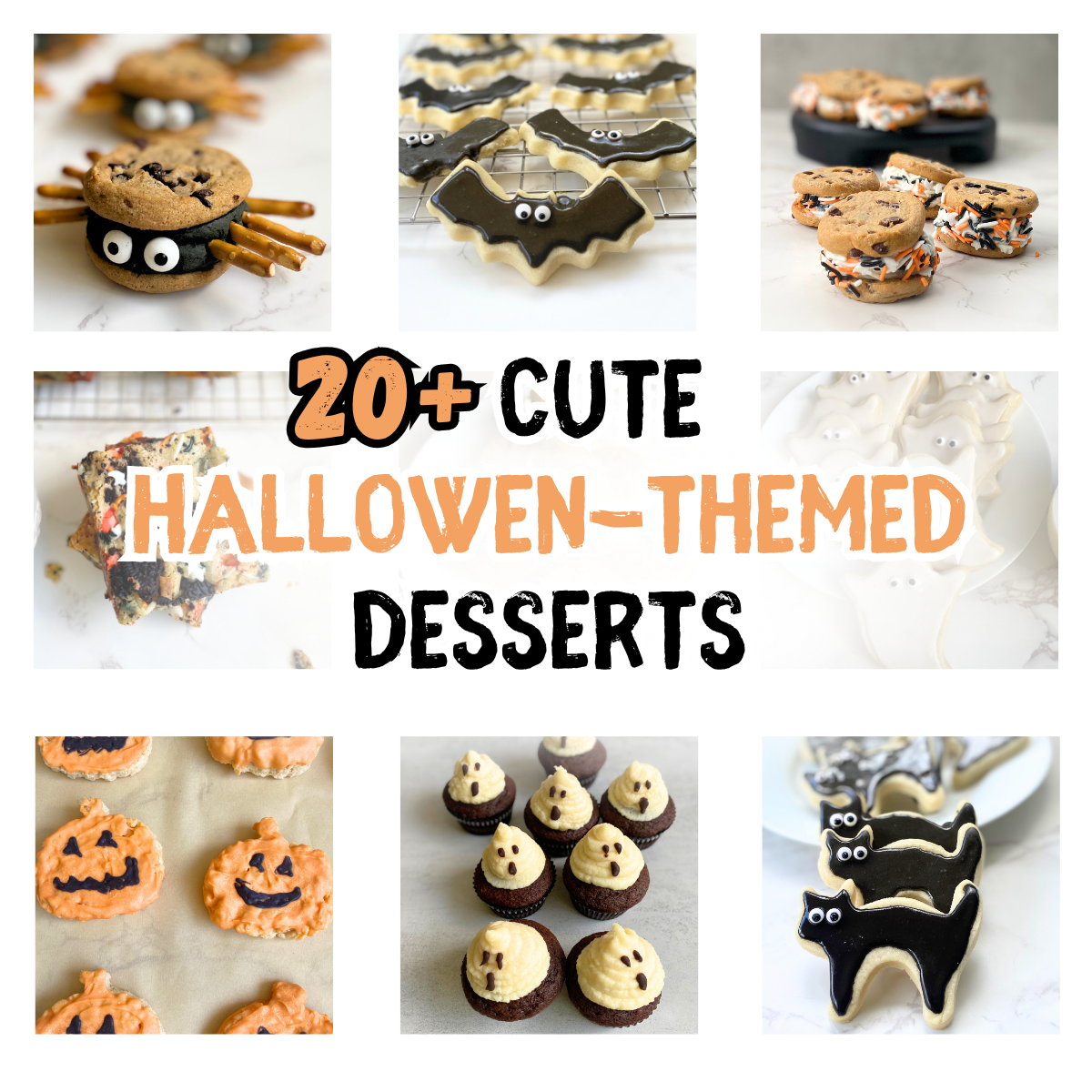 cute halloween desserts pin