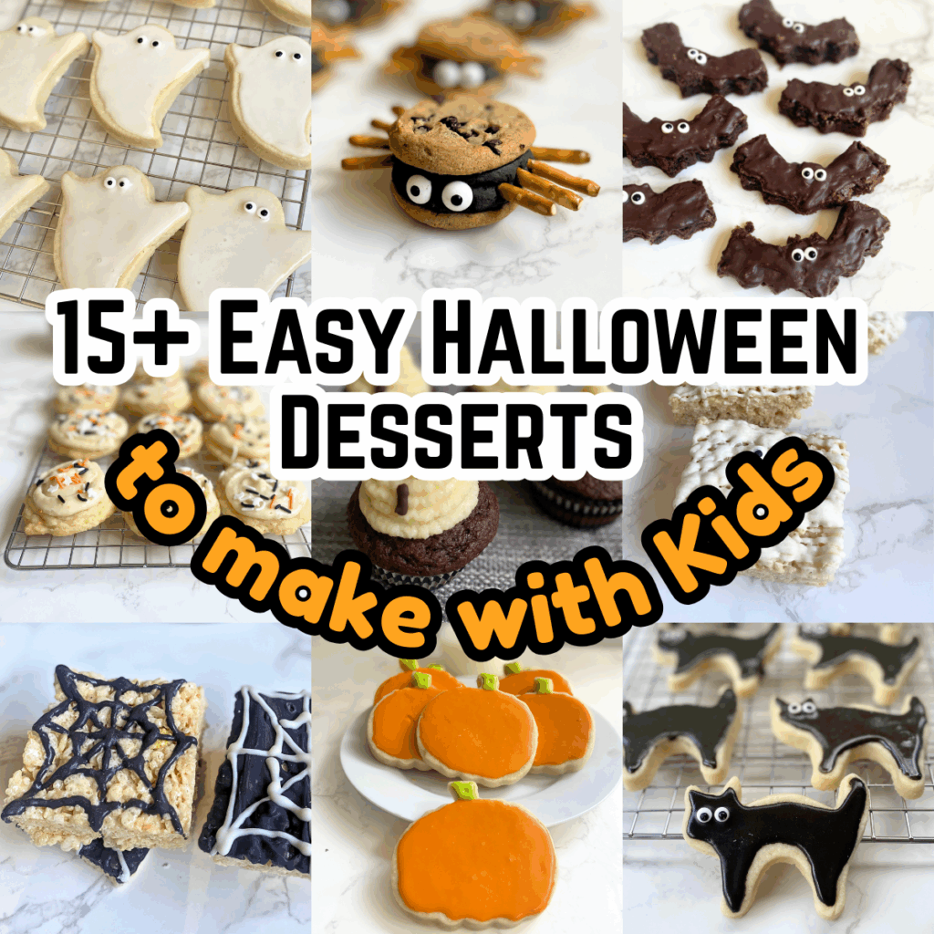 Easy Halloween desserts pin