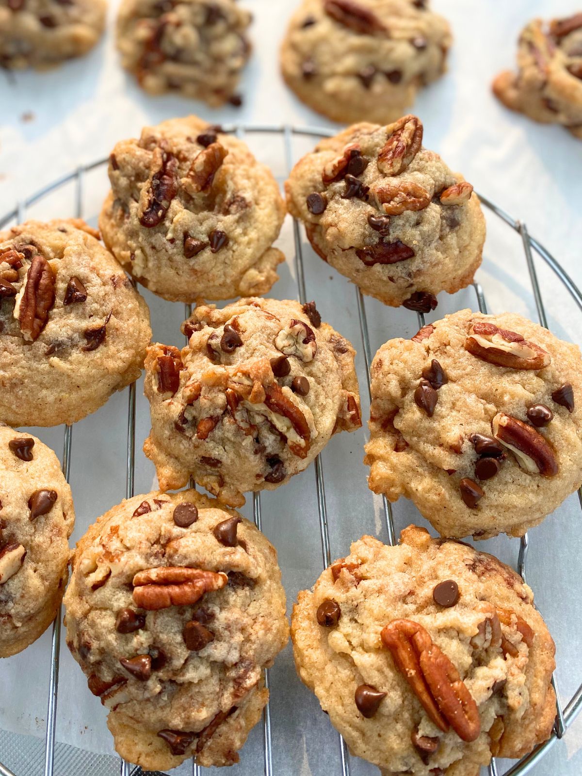 brown butter chocolate chip pecan cookies