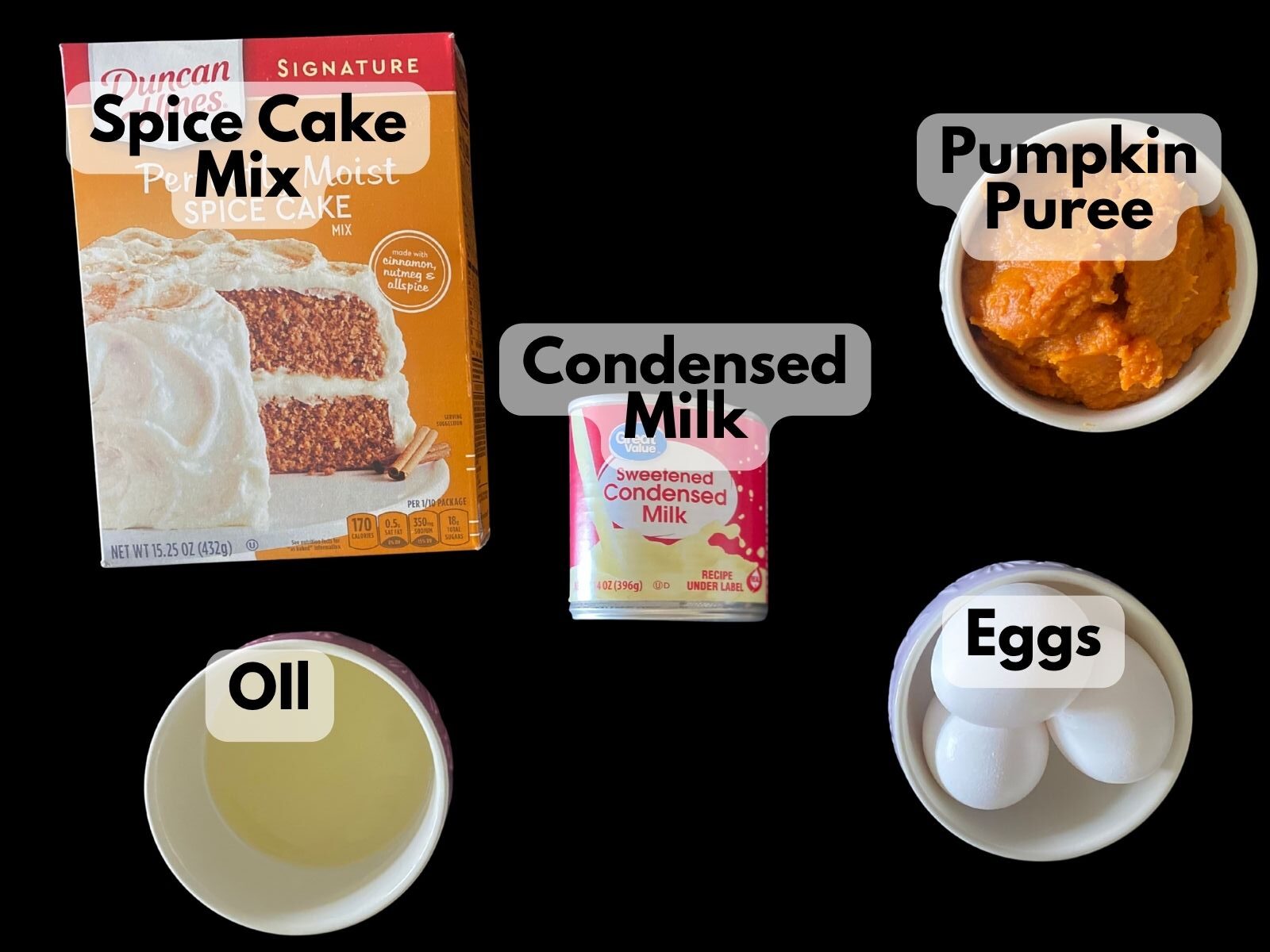 pumpkin poke cake ingredients