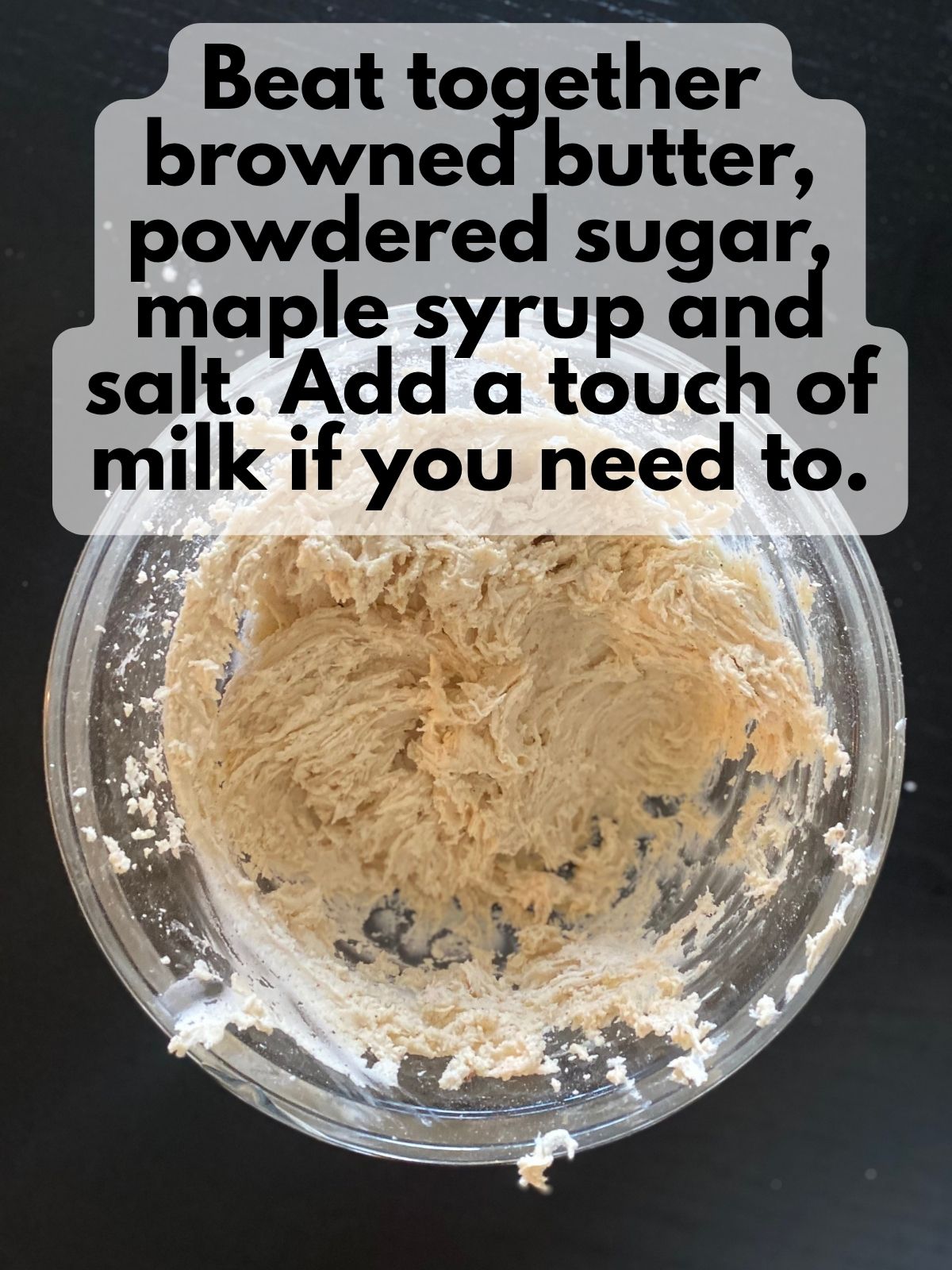 browned butter maple frosting