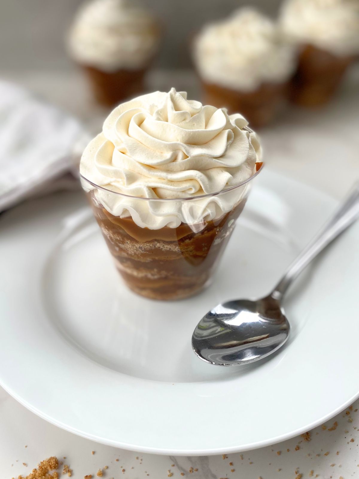 dulce de leche apple pie parfaits