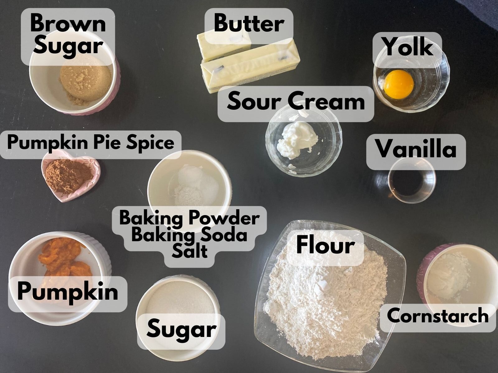 pumpkin sugar cookies ingredients
