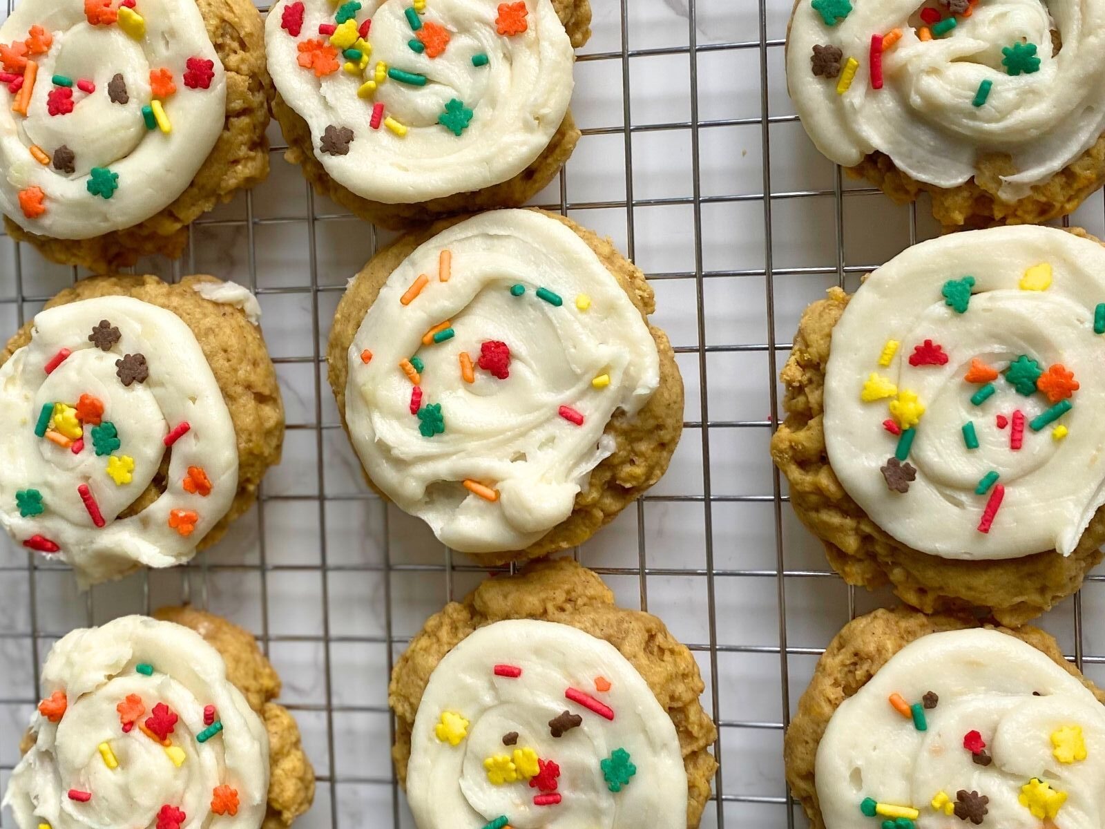fall frosted sugar cookies