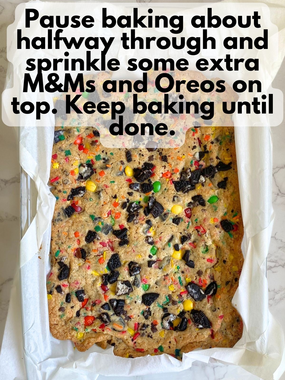 baked fall themed blondies