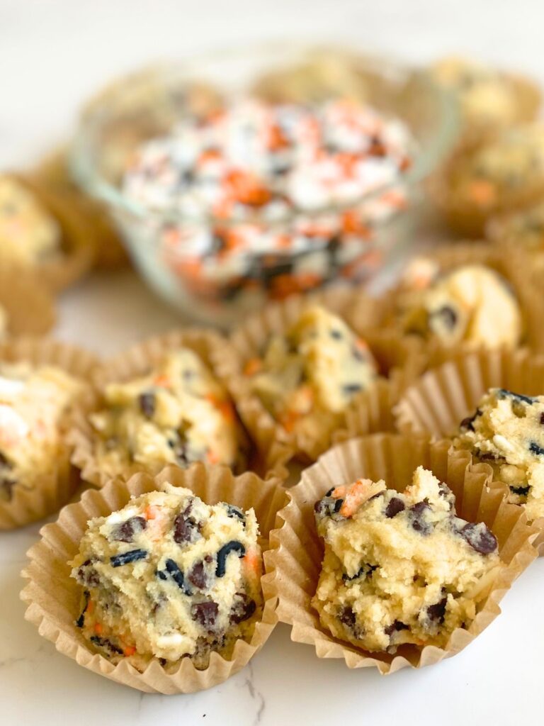 halloween cookie dough balls