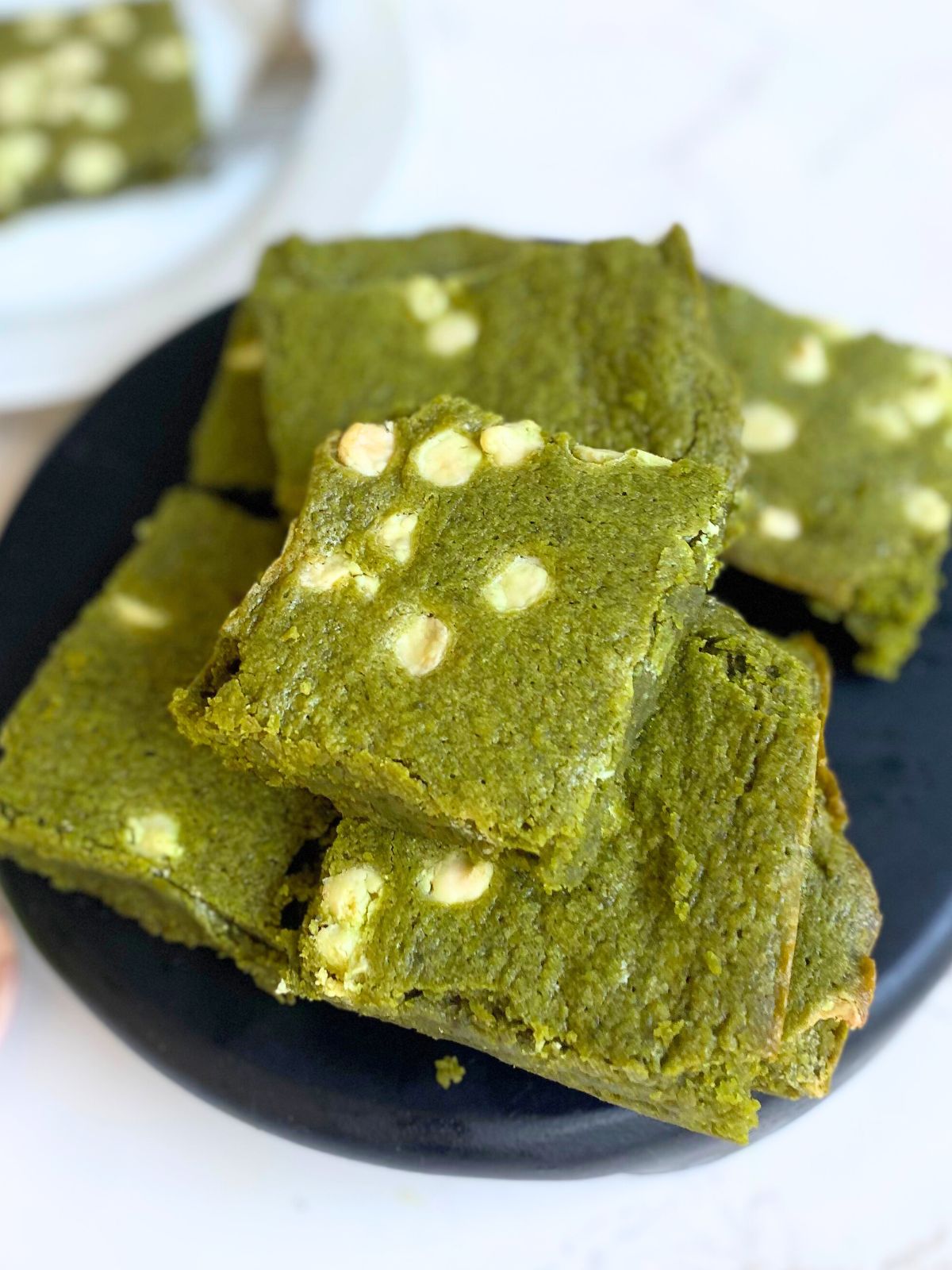 matcha blondies