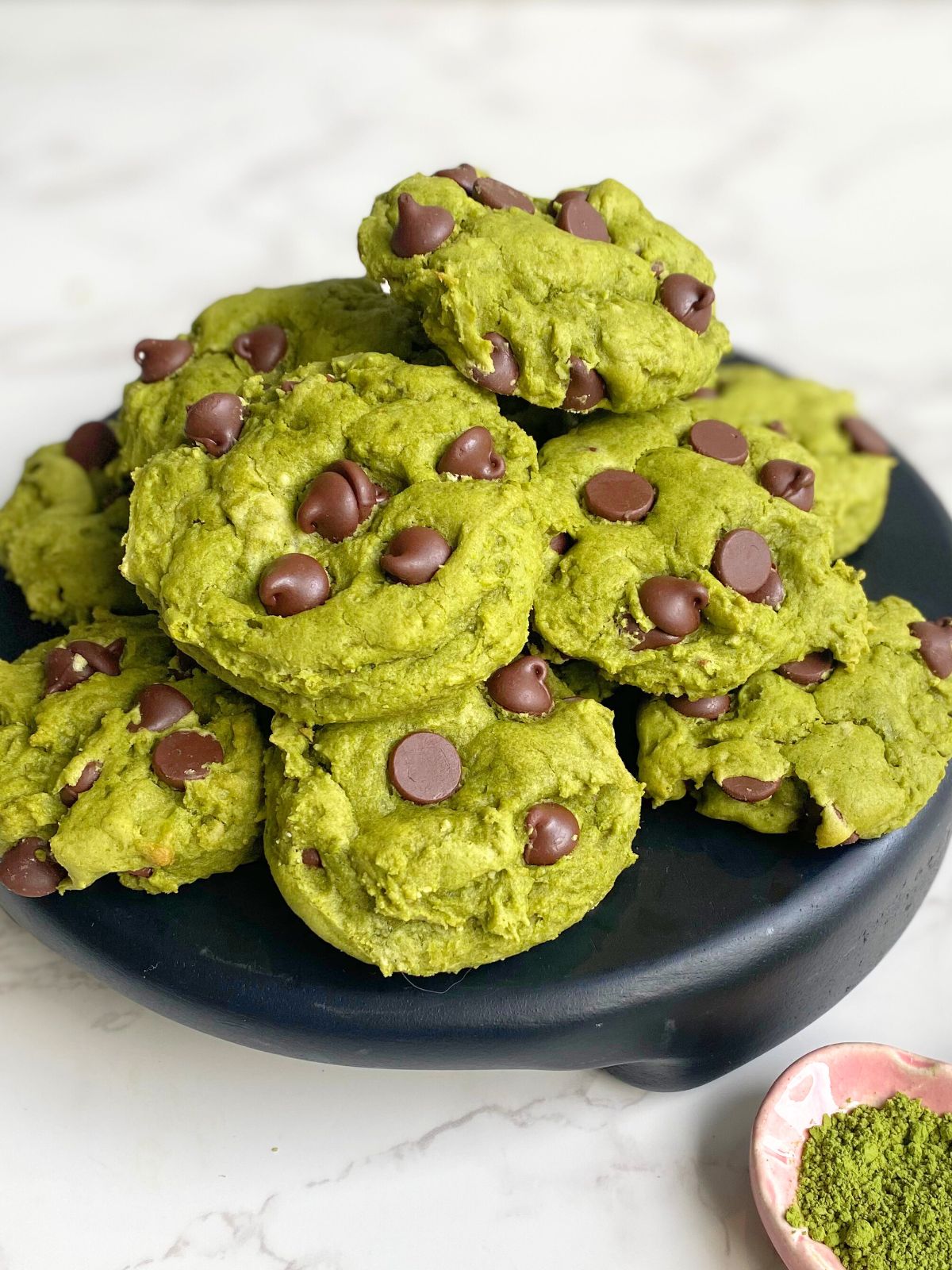 matcha cake mix cookies