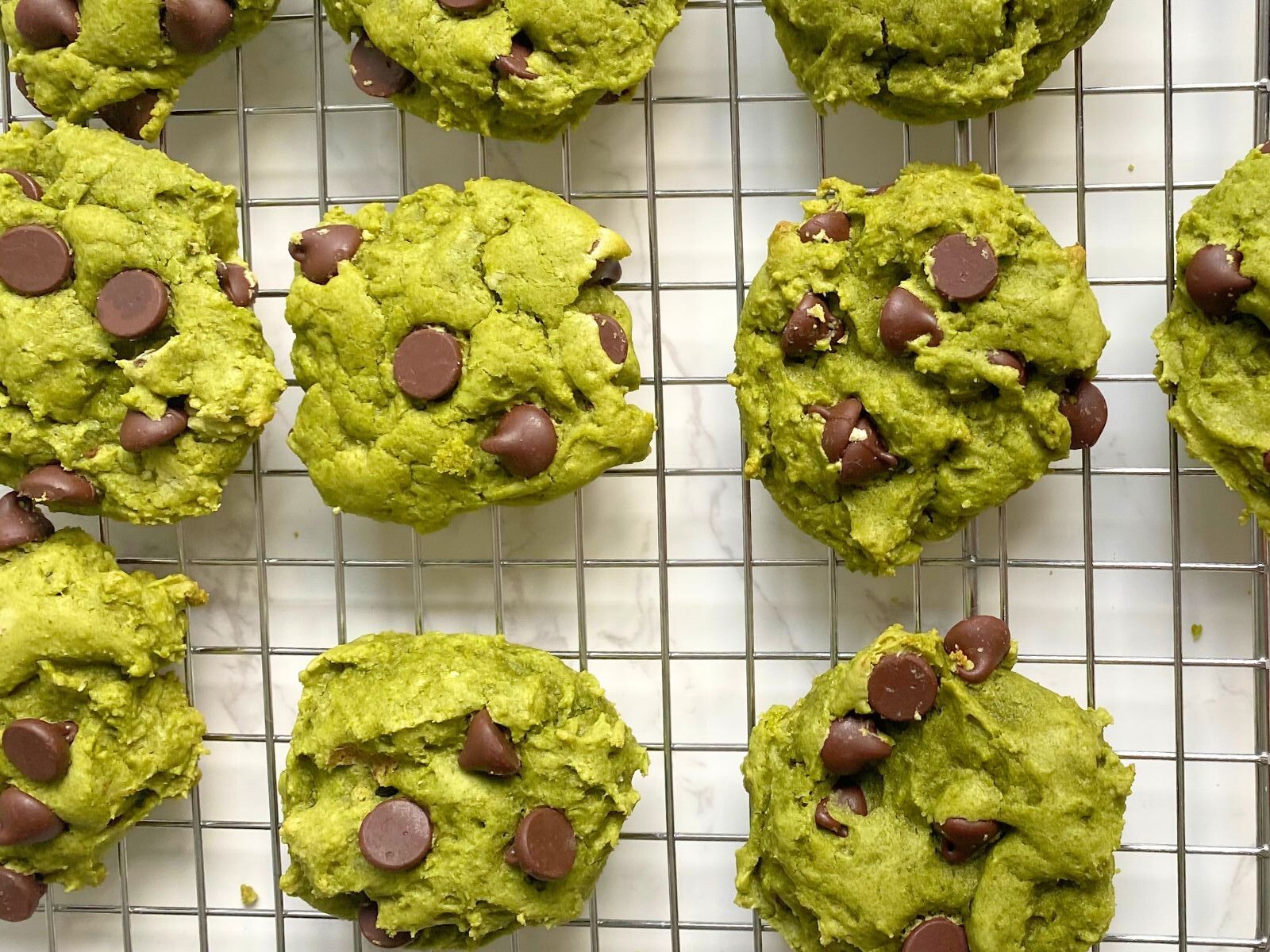 matcha cake mix cookies