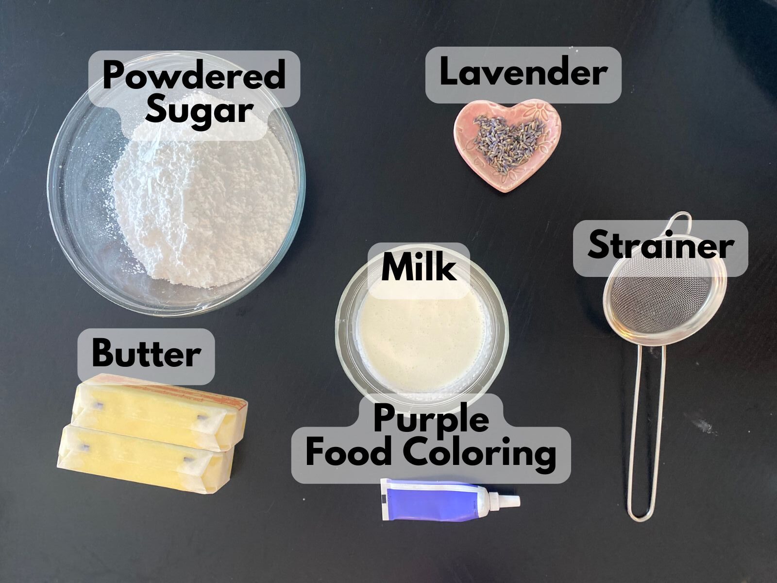 lavender buttercream ingredients