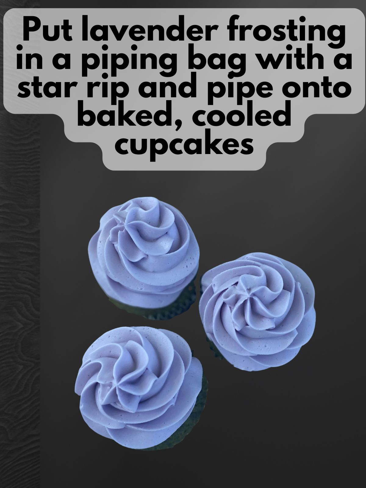 frosted matcha lavender cupcakes