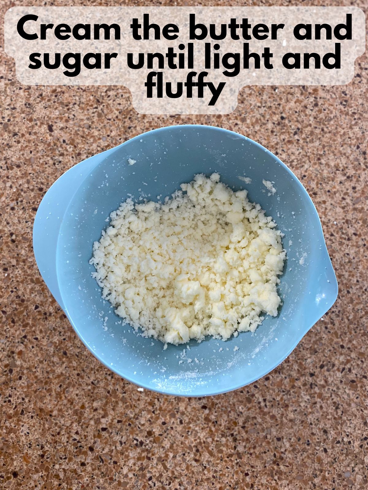 butter creamed with sugar