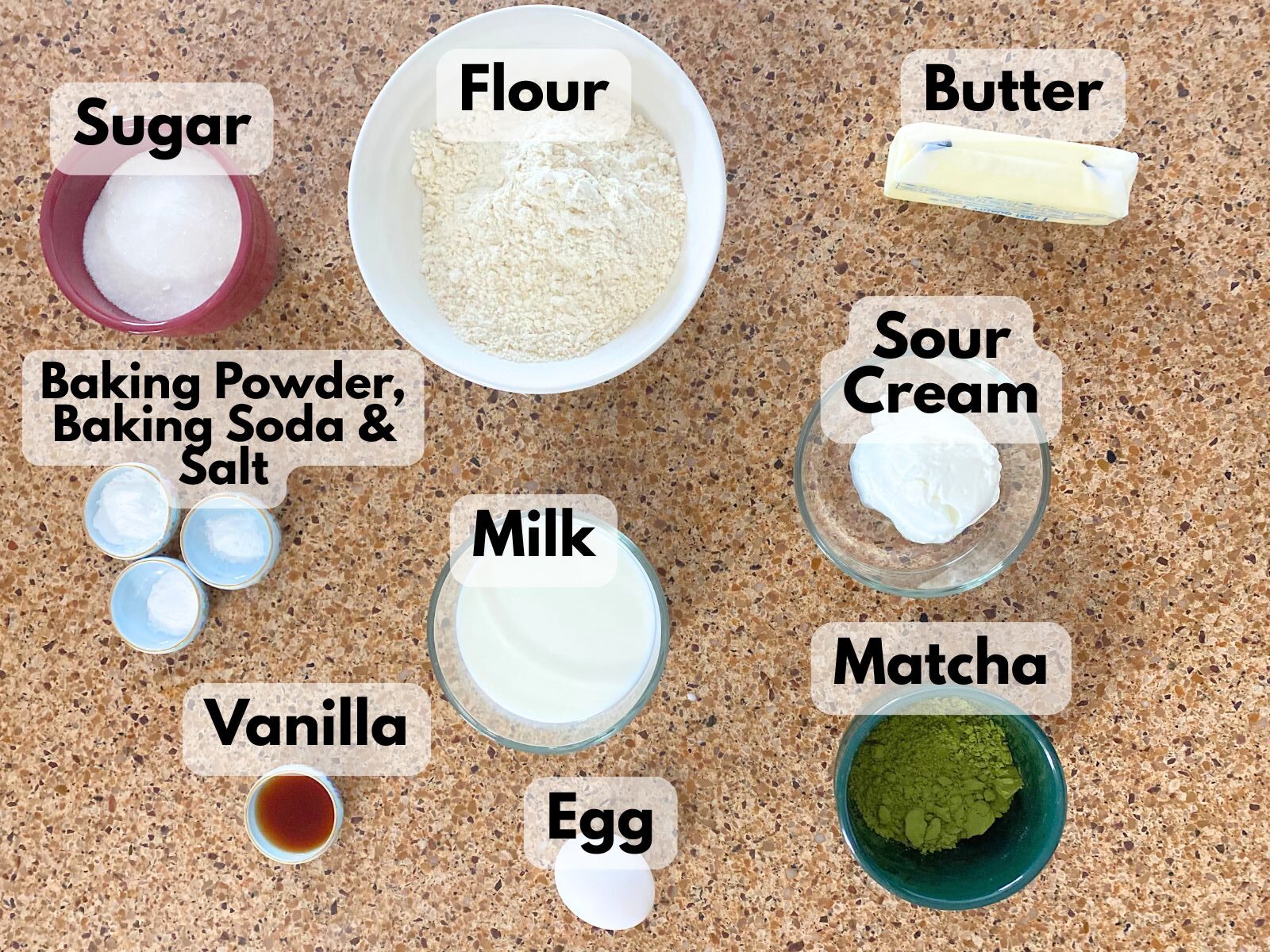 matcha whoopie pie rounds ingredients