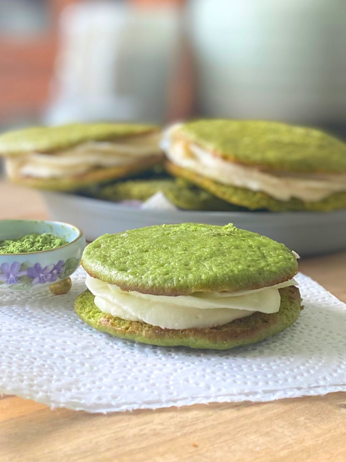 matcha whoopie pies
