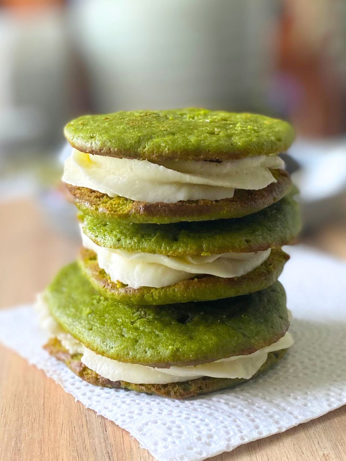 matcha whoopie pies