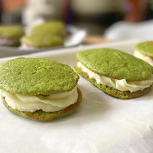 matcha whoopie pies