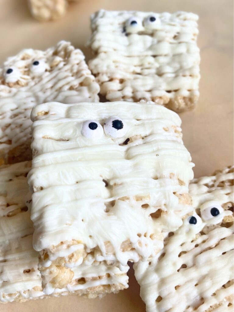 mummy rice krispie treats