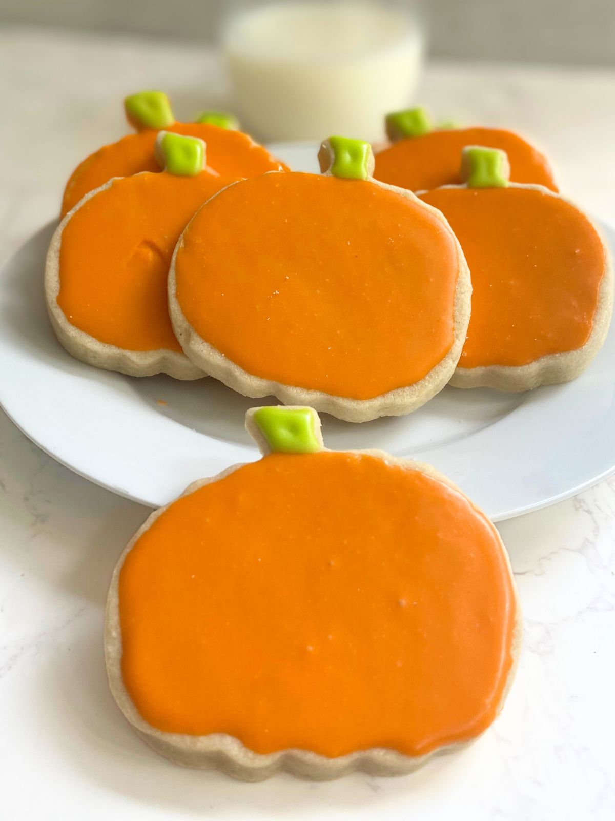 pumpkin decorated cookies