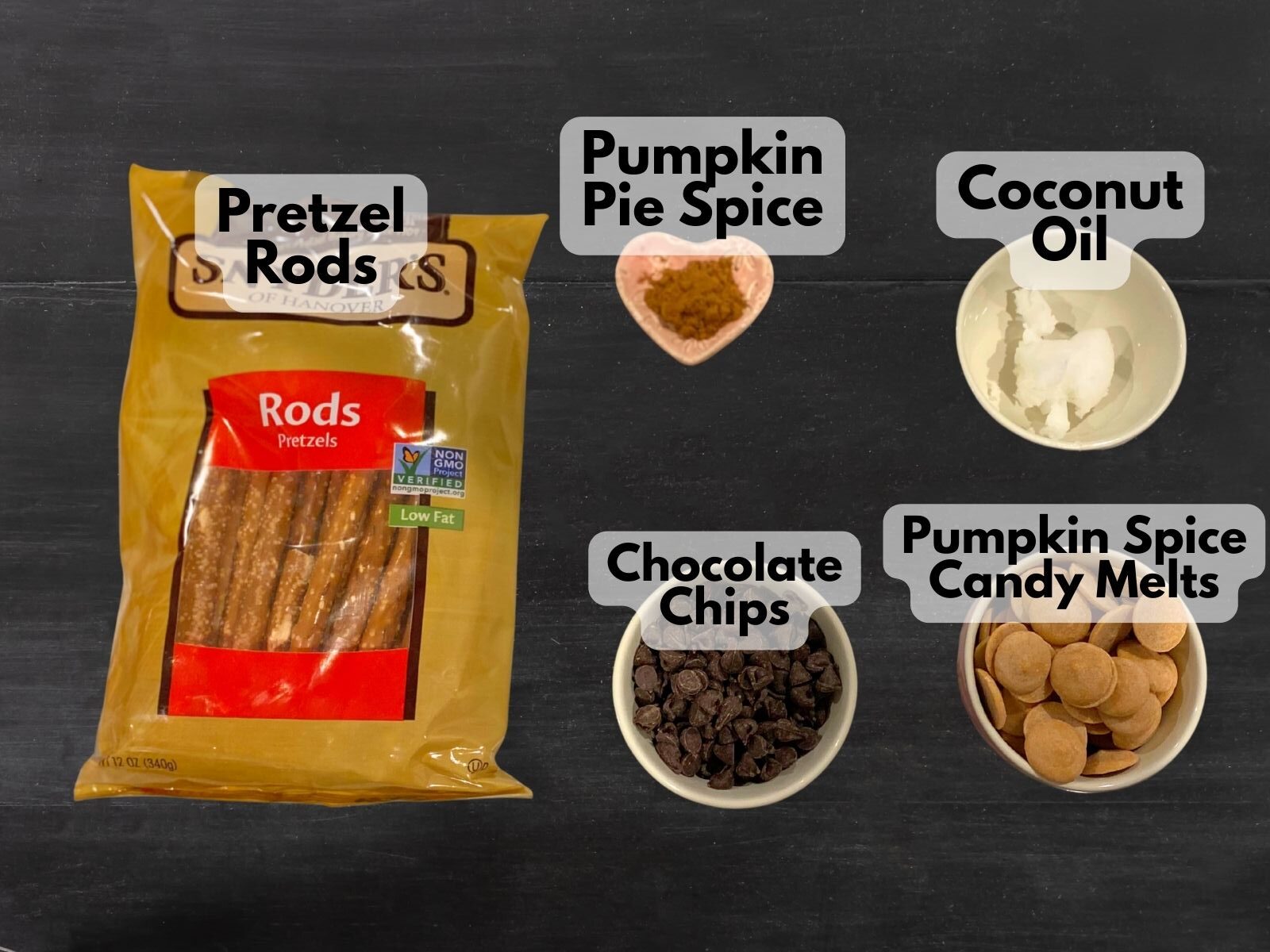 pumpkin spice pretzel rods ingredients