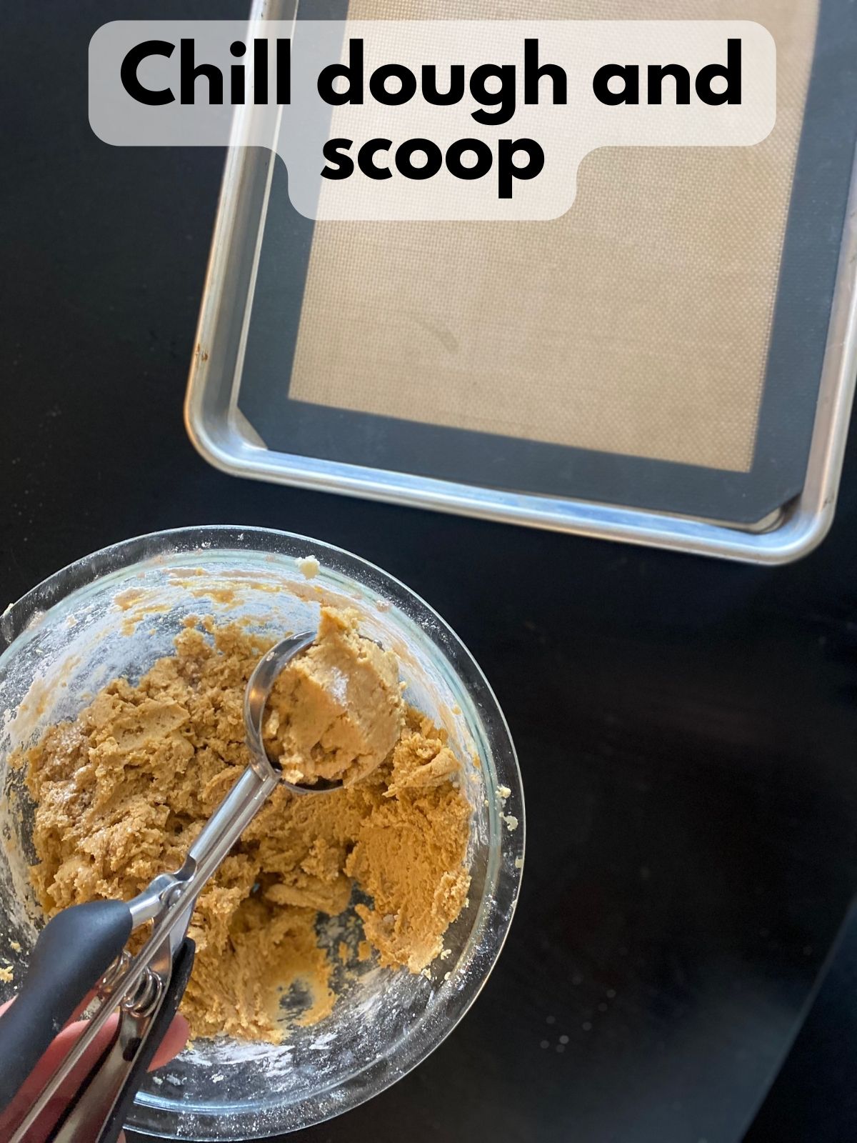 chilled pumpkin sugar cookie dough