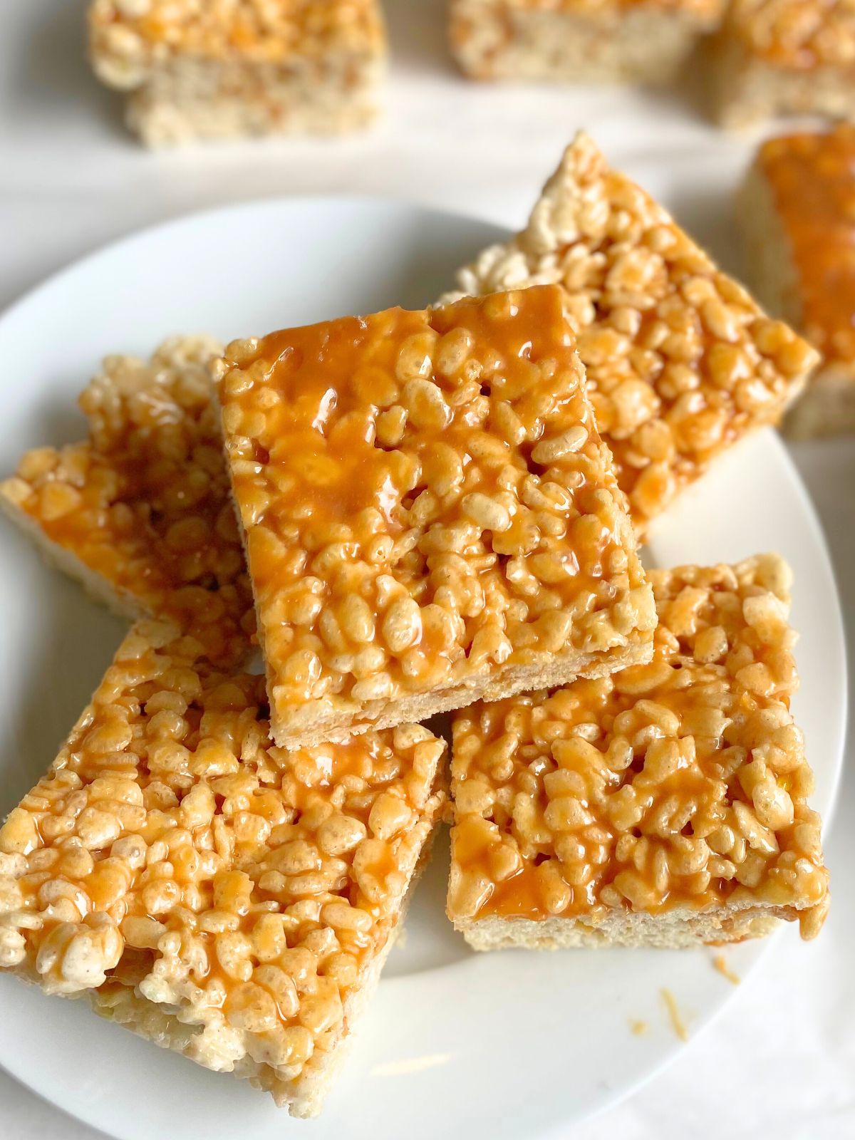 brown butter salted caramel rice krispie treats