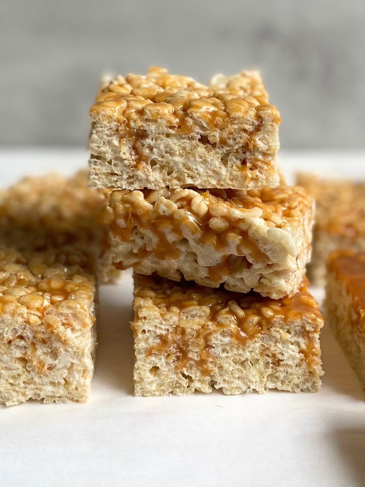 brown butter salted caramel rice krispie treats