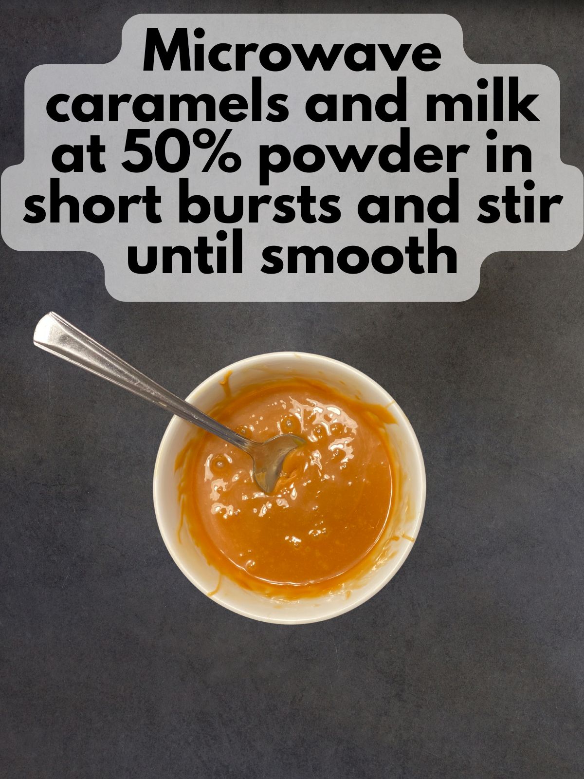 melted caramel topping
